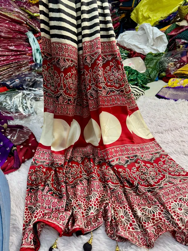 AJRAKH_HAND_BANDHANI__GAJI_SILK__SAREE_WITH_BLOUSE_PIECE