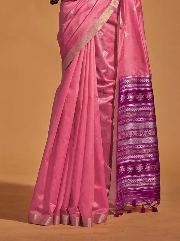 Fancy_Cotton_Handloom_Woven_Silk_Saree_With_Blouse_Piece