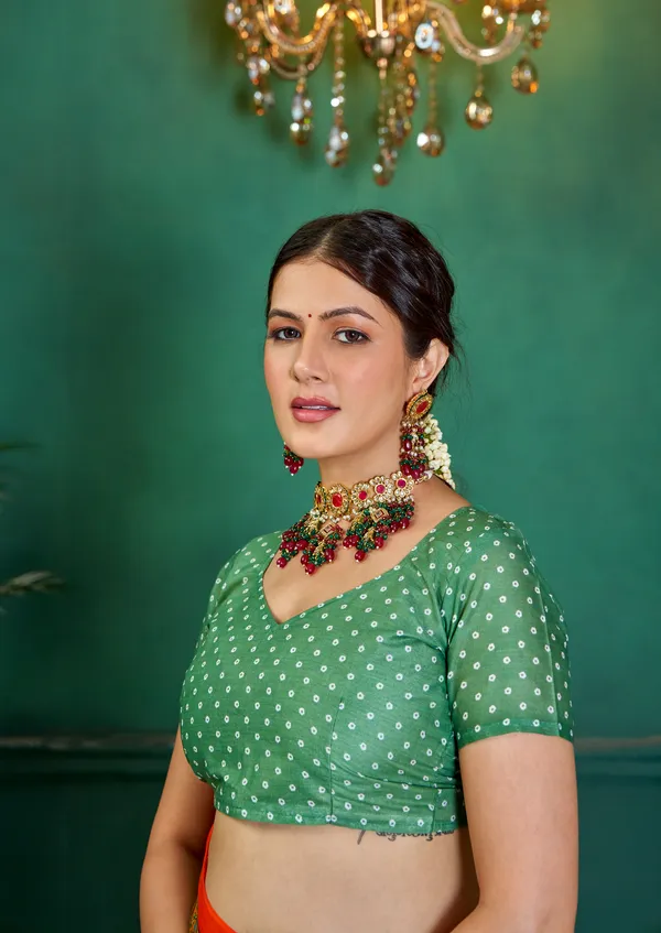 Beautiful_Handicraft_Pure_Soft_MulMul_Cotton_Meenakari_Hand_Print_Saree_With_Blouse_Piece