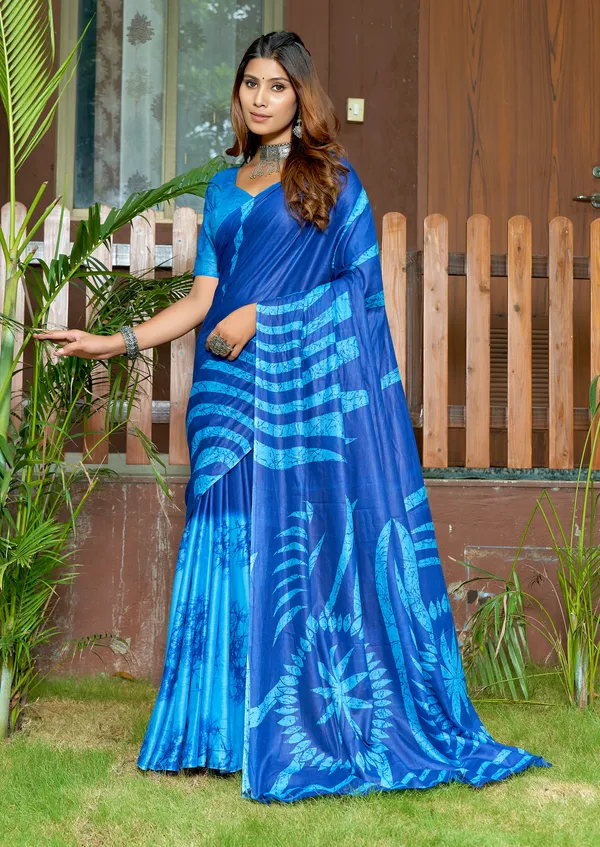 Beautiful_Handicraft_Pure_Soft_MulMul_Cotton_Meenakari_Hand_Print_Saree_With_Blouse_Piece