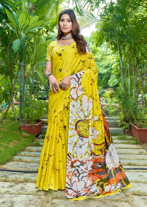Beautiful_Handicraft_Pure_Soft_MulMul_Cotton_Meenakari_Hand_Print_Saree_With_Blouse_Piece