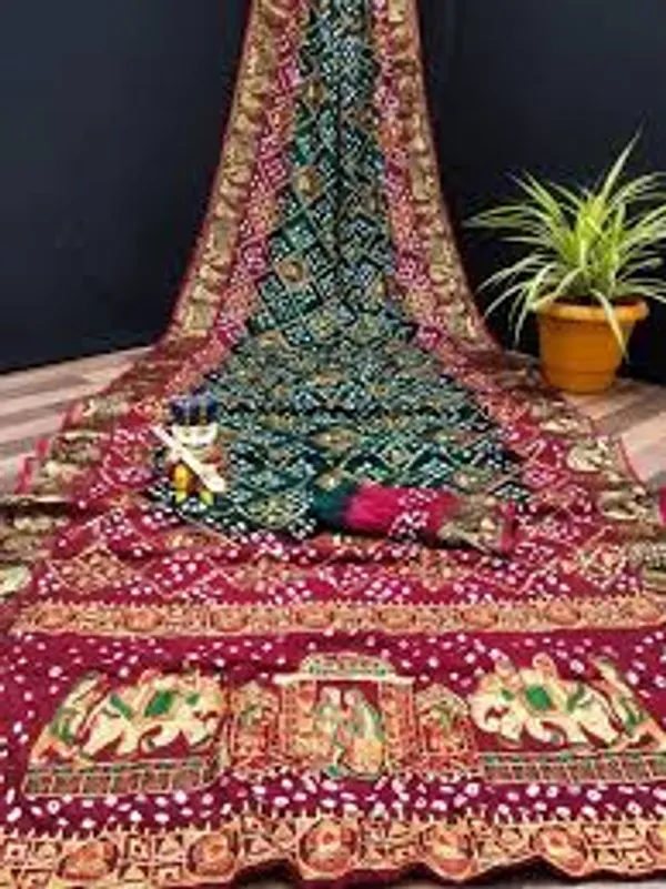 Pure_Cotton_Block_Print_Saree_With_Blouse