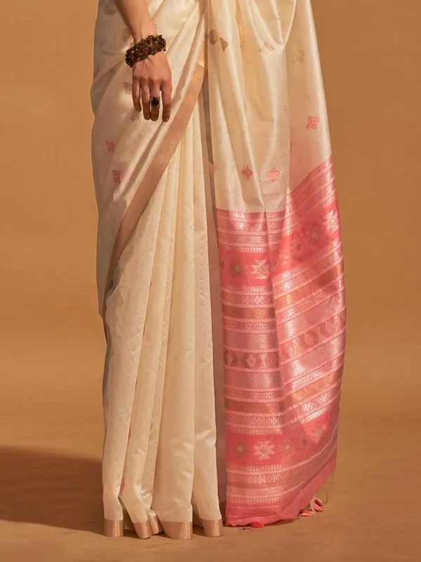 Fancy_Cotton_Handloom_Woven_Silk_Saree_With_Blouse_Piece