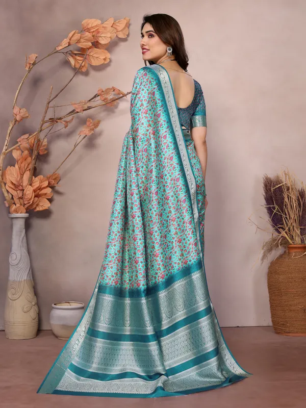 Stunning_Khadi_Viscose_Woven_Border_Pashmina_Printed_Saree_With_Blouse