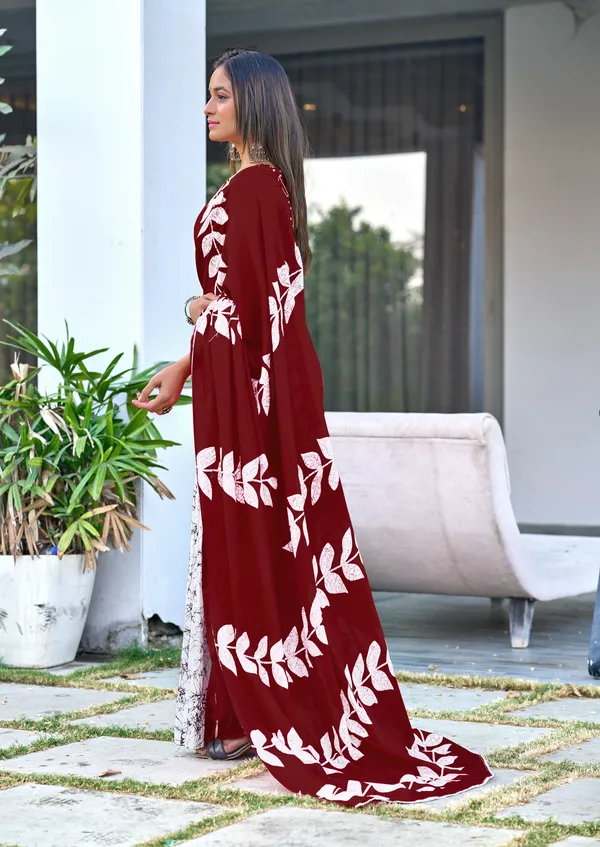 Stylish__Handicraft_Pure_Soft_MulMul_Ikkat_Hand_Print_Cotton_Saree_With_Blouse_Piece