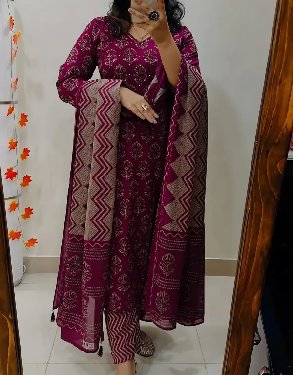 KRISHA_WINE_COTTON_SUIT_SET