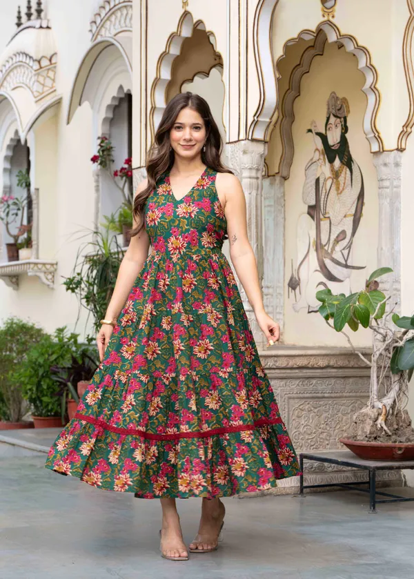 MULTICOLOR_PURE_COTTON_PRINTED_STYLISH_GOWN_DRESS