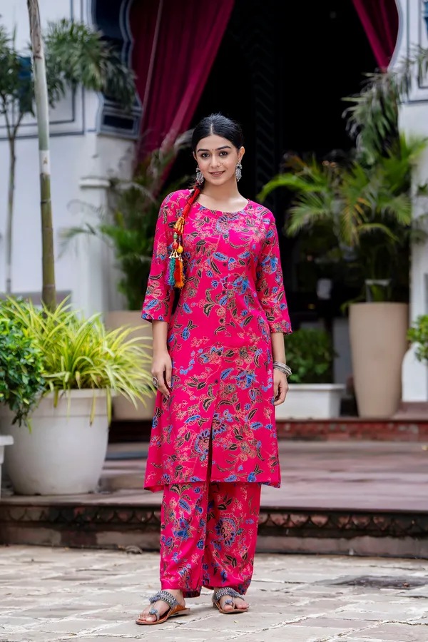 Pink_Cotton_Printed__Kurta_and_Pant_Set