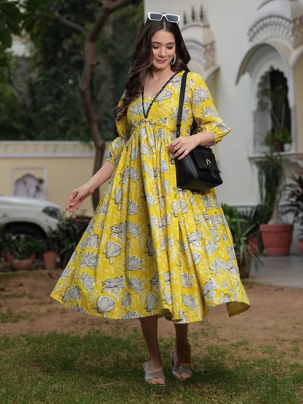 Green_cotton_printed_dress