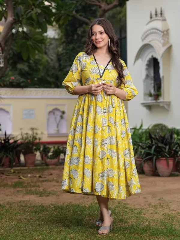 Green_cotton_printed_dress