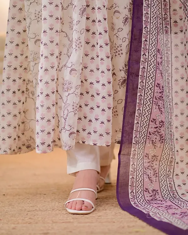 Cotton_Anarkali_Printed_Kurta_With_Pant_&_Dupatta_Set__.