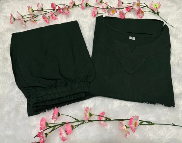Dark_Green_Cotton_Co-Ord_Set