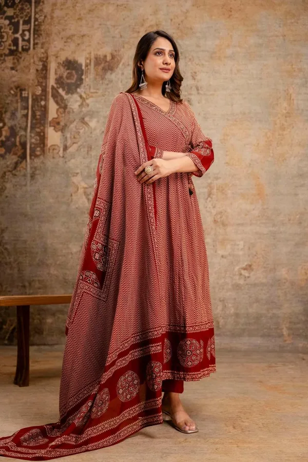 Cotton_Printed_Anarkali_Kurta_With_Pant_&_Dupatta_Set__.