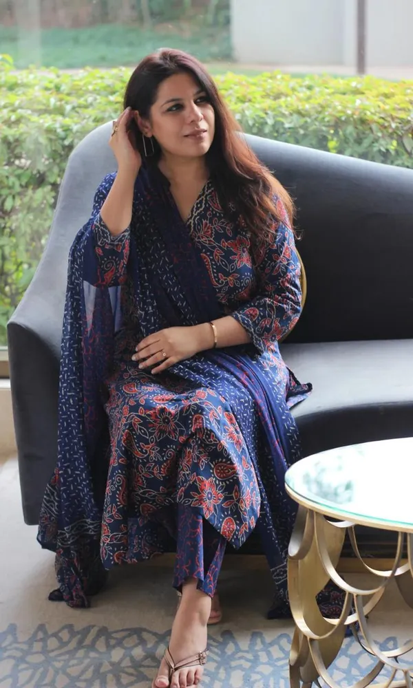 Dark_Blue_Cotton_Printed_Kurta_With_Pant_&_Dupatta_Set