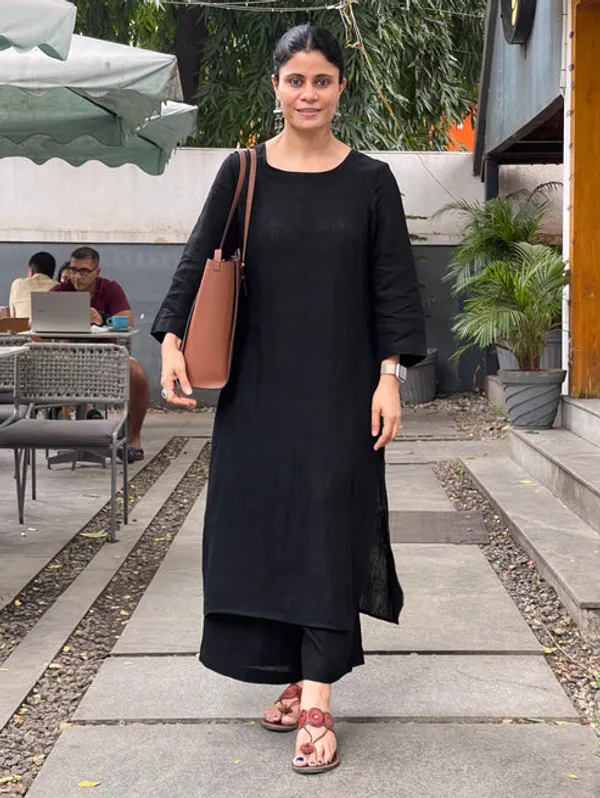 Black_Handloom_South_Cotton_Kurta_&_Pant_Set_.