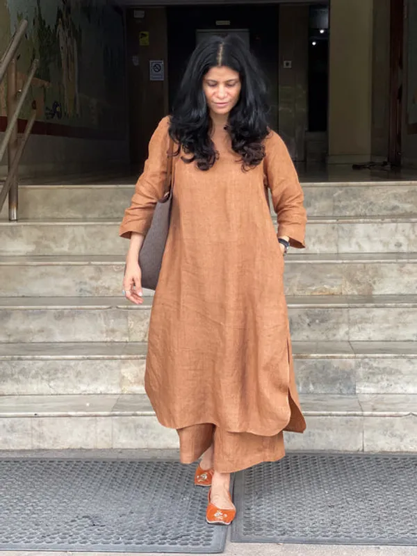 Brown_Handloom_South_Cotton_Kurta_&_Pant_Set_.