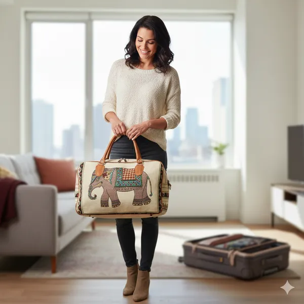 Elephant_Printed_Canvas_Duffle_Bag,_Luggage_Travelling_Purse