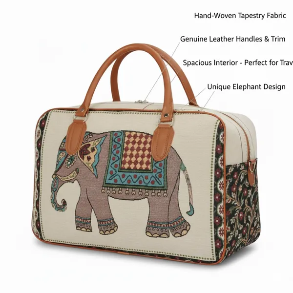 Elephant_Printed_Canvas_Duffle_Bag,_Luggage_Travelling_Purse