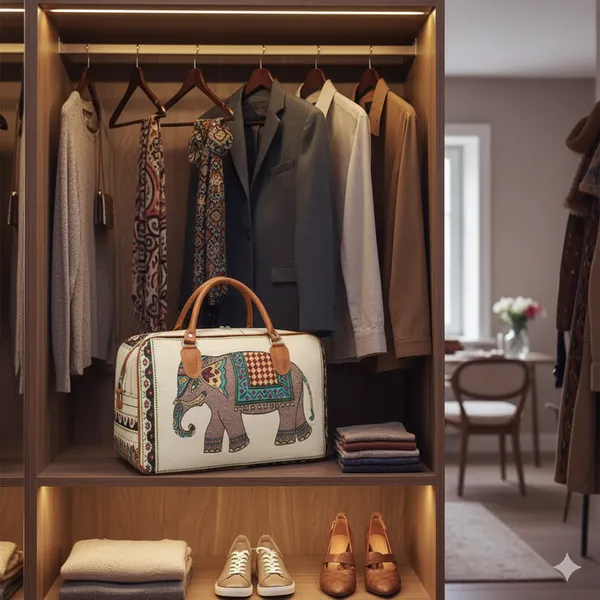 Elephant_Printed_Canvas_Duffle_Bag,_Luggage_Travelling_Purse