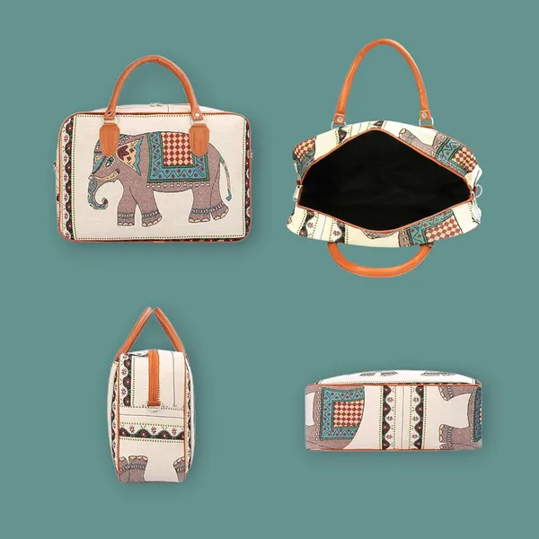 Elephant_Printed_Canvas_Duffle_Bag,_Luggage_Travelling_Purse