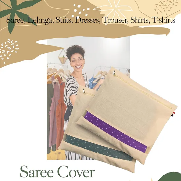 Set_Of_32_Cotton_Saree_Bags/Covers_For_Storage_(16_X_14_Inches)