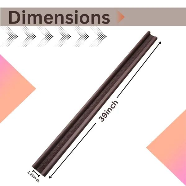 Brown_Door_Bottom_Sealing_Strip/Guard_120_Gsm_(39_Inches)_(Pack_Of_2)