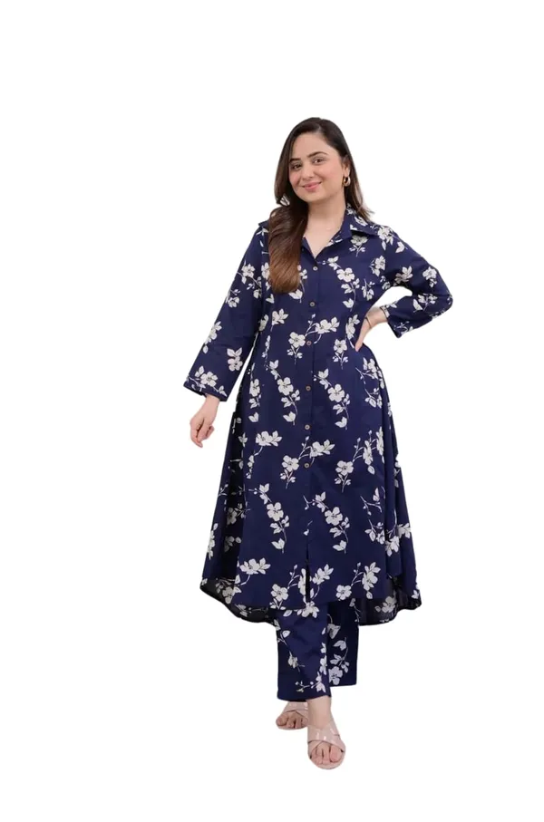 Chokhi_Bandhni_Women's_Cotton_Printed_A-line_Kurta_and_Pant_Set