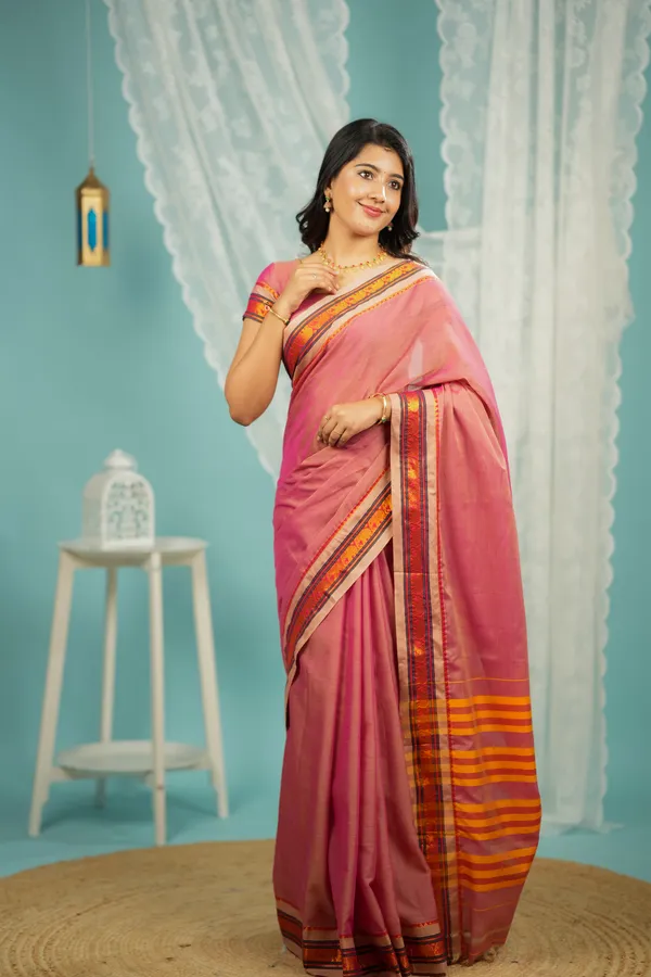 Anupama_Brick_Red_Narayanpet_Pure_cotton_saree