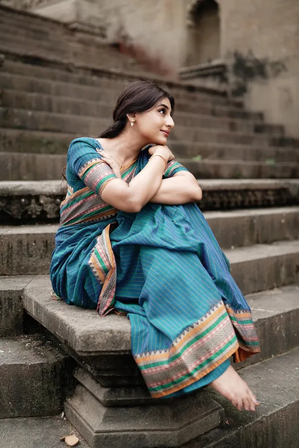 Anuradha_Rama_Green_Narayanpet_Pure_cotton_saree