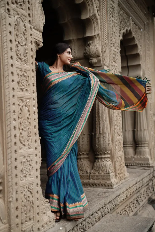 Anuradha_Rama_Green_Narayanpet_Pure_cotton_saree