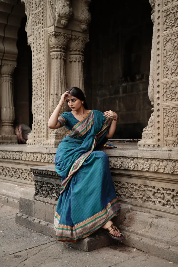 Anuradha_Rama_Green_Narayanpet_Pure_cotton_saree