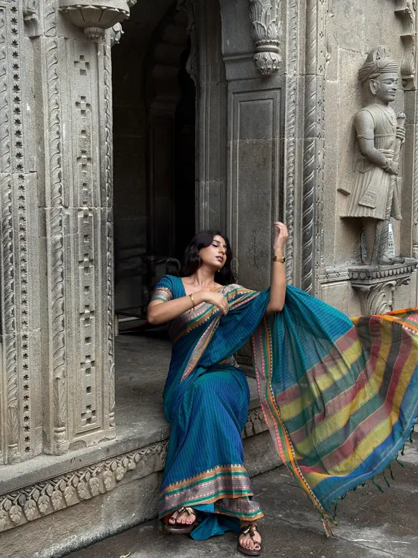 Anuradha_Rama_Green_Narayanpet_Pure_cotton_saree