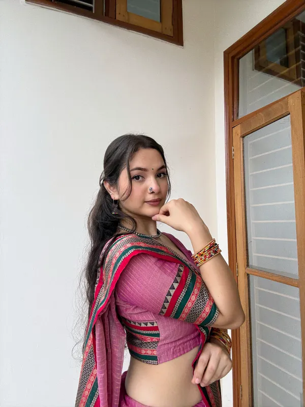 Anuradha_pink_Narayanpet_Pure_cotton_saree