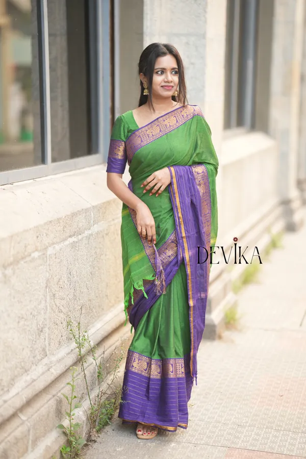 Aradhana_Green_Narayanpet_Pure_cotton_saree