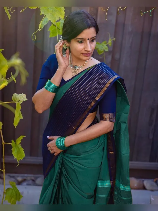 Aradhana_Sharadha_Green_Narayanapet_Pure_Cotton_saree