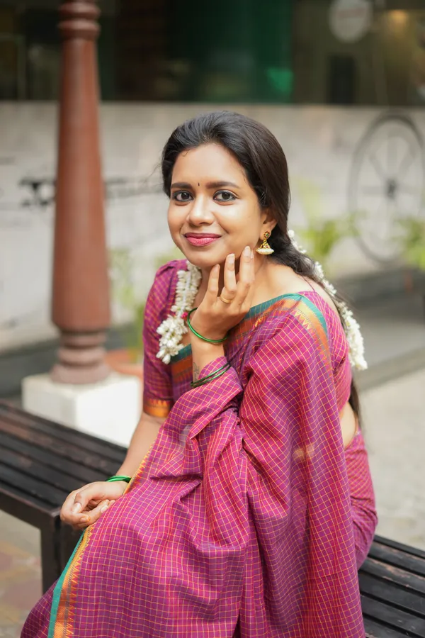 Ashwini_Checked_Pattern_Pure_Cotton_Saree