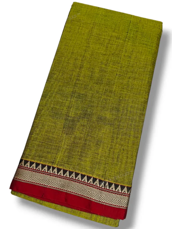 Ashwini_Mehandi_Green_Narayanpeth_Pure_cotton_saree_with_Running_blouse_piece_(Same_as_saree)