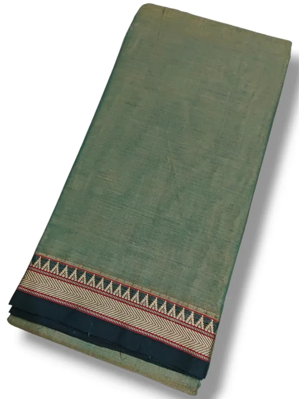 Ashwini_pista_Green_Narayanpeth_Pure_cotton_saree_with_Running_blouse_piece_(Same_as_saree)