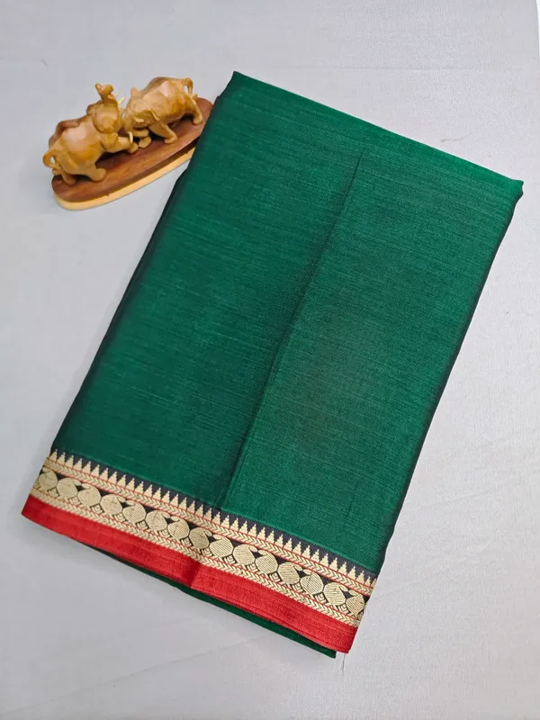 Bottle_green_Mayuri_Exclusive_Devika_Cotton_saree
