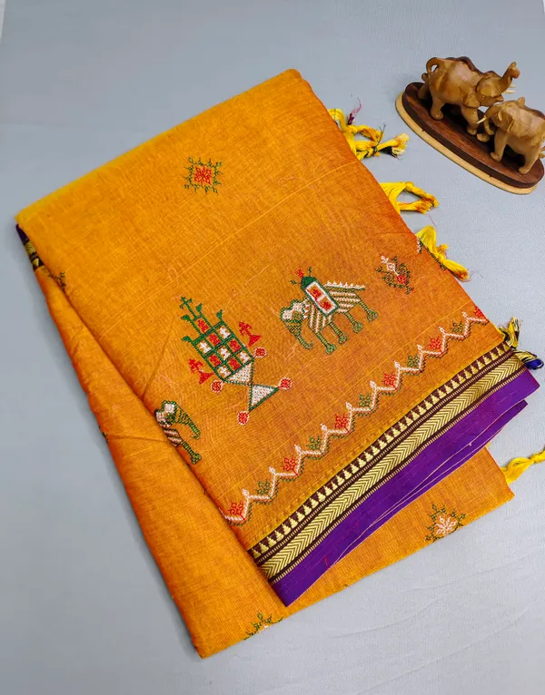 Deep_Gold_kasuti_Embroidered_Narayanapet_Pure_Cotton_saree