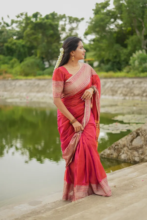 Dual_Shaded_Orangish_Pink_Madhuri_Narayanpet_Pure_Cotton_Saree