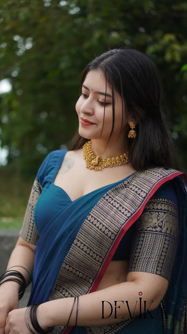 Gopika_Rama_Green_Narayanpet_Pure_cotton_saree