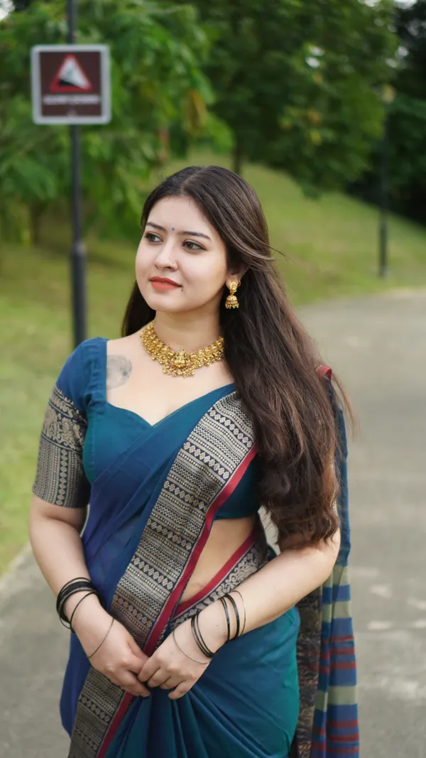 Gopika_Rama_Green_Narayanpet_Pure_cotton_saree
