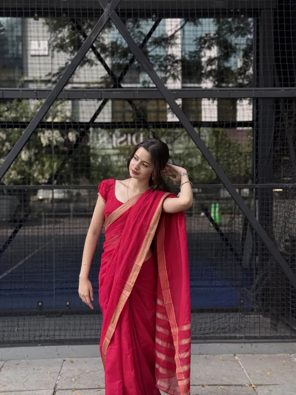 Madhushri_Rani_Pink_Narayanpet_Pure_Cotton_Saree