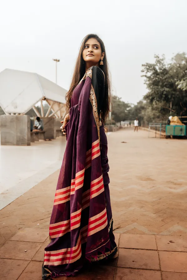 Magenta_Elephant_Thread_woven_Narayanpet_Pure_Cotton_Saree
