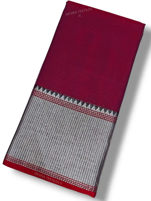 Magenta_Sahitya_Narayanpet_Pure_Cotton_Saree
