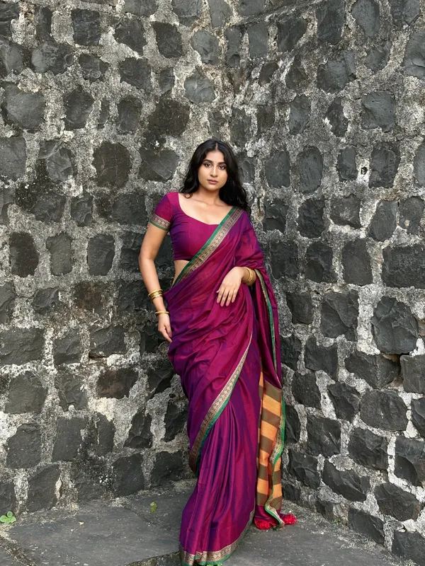 Magenta_Shraddha_Narayanpet_Pure_cotton_saree