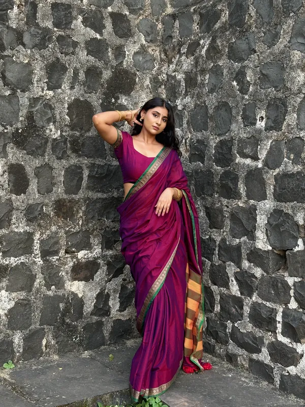 Magenta_Shraddha_Narayanpet_Pure_cotton_saree