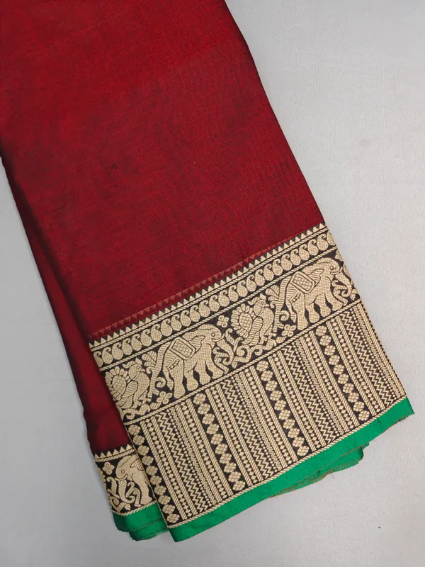 Maroon_Gopika_Narayanapet_Pure_Cotton_saree