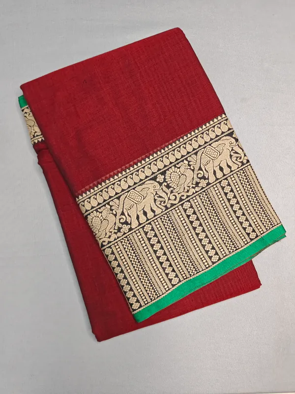 Maroon_Gopika_Narayanapet_Pure_Cotton_saree